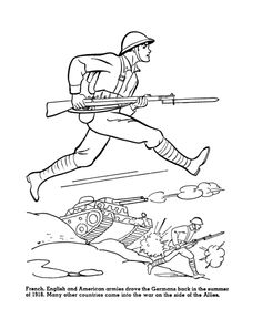 236x288 Ww1 Coloring Page From First Division Museum World War One