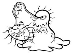 236x179 Germ Coloring Pages To Print Bacteria Coloring Pages Printable