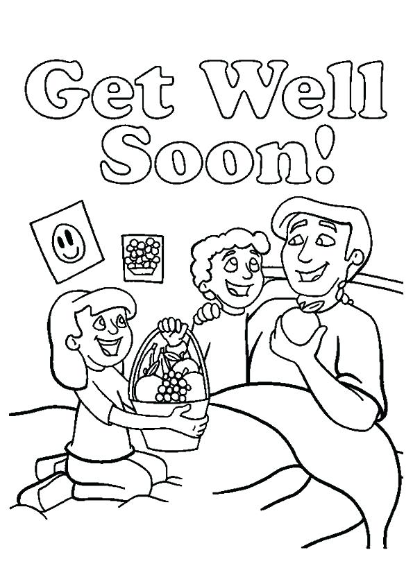 595x842 Get Well Soon Coloring Sheets Get Well Soon Daddy Coloring Pages