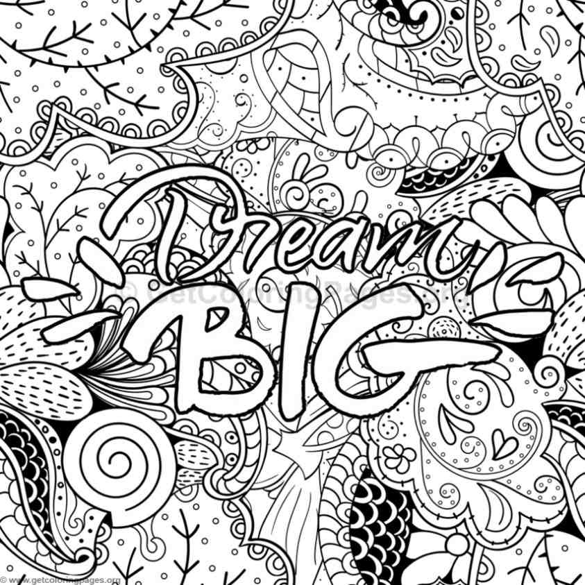843x843 Inspirational Word Coloring Pages