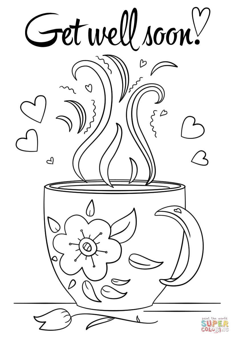 824x1186 Revolutionary Get Well Soon Card Coloring Page