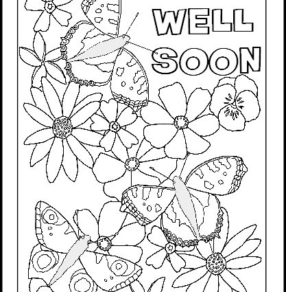417x425 Feel Better Coloring Pages Printable Get Well Soon Colouring Pages