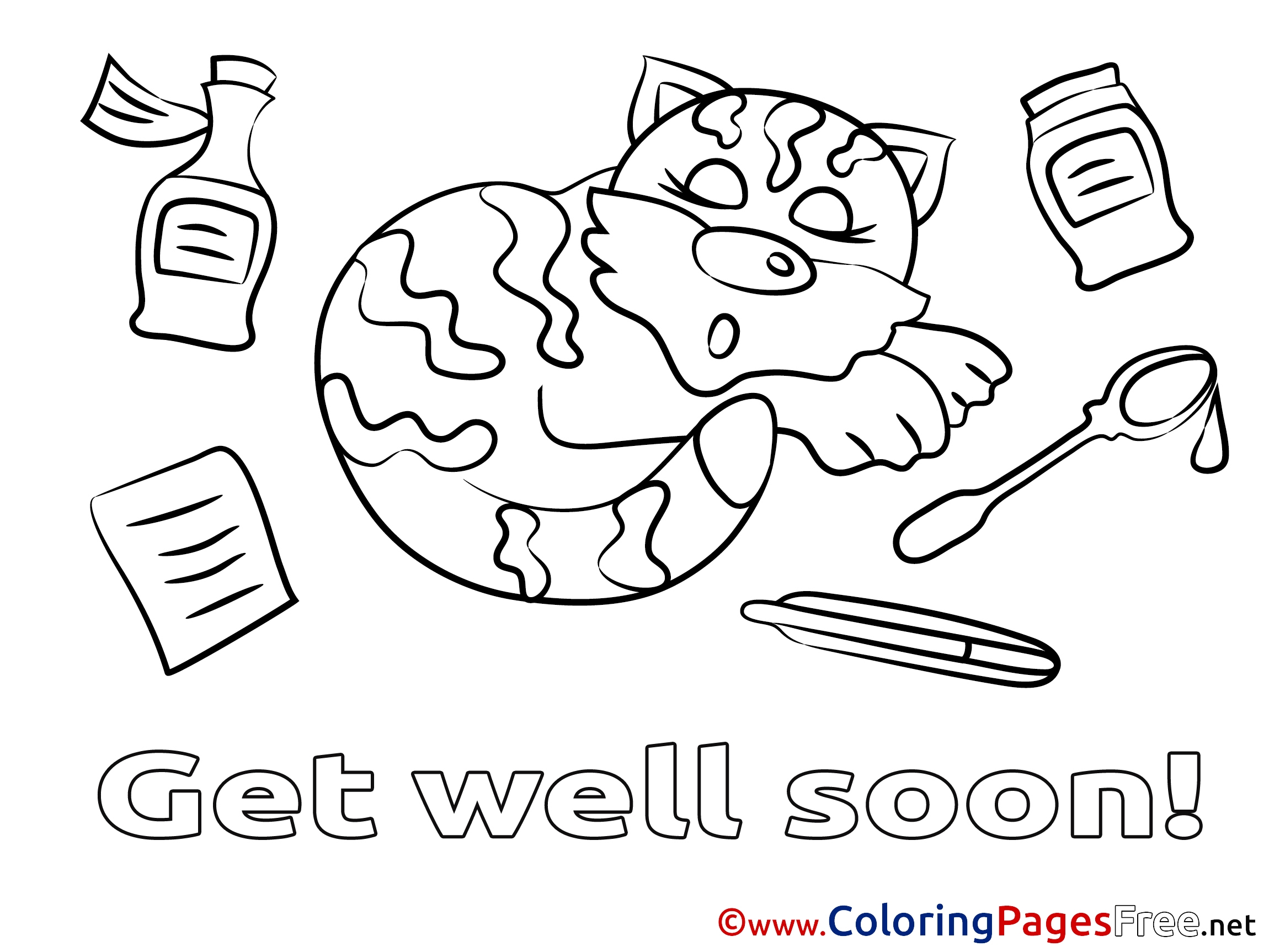 2300x1725 Get Well Coloring Pages Free Coloring