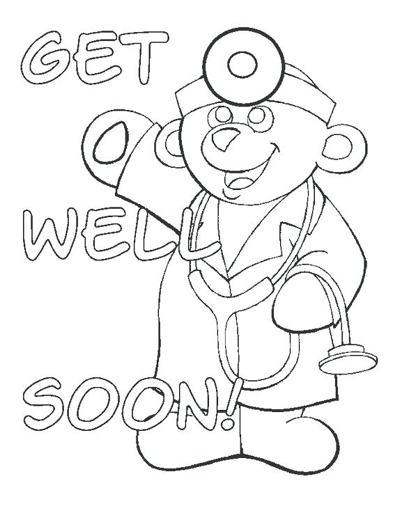 564x737 Get Well Soon Coloring Pages Get Well Cards To Color Soon Get Well