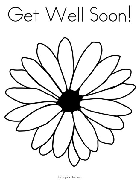 468x605 Get Well Soon Coloring Page
