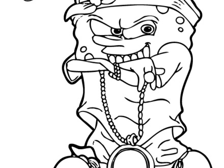 440x330 46 Gangster Coloring Pages, How To Draw Gangsta Spongebob