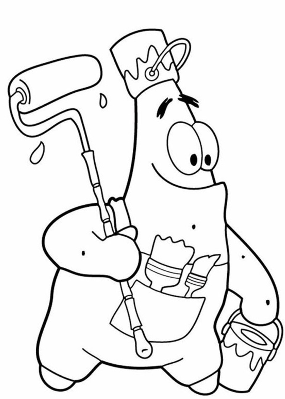 924x1291 Patrick Star Coloring Pages