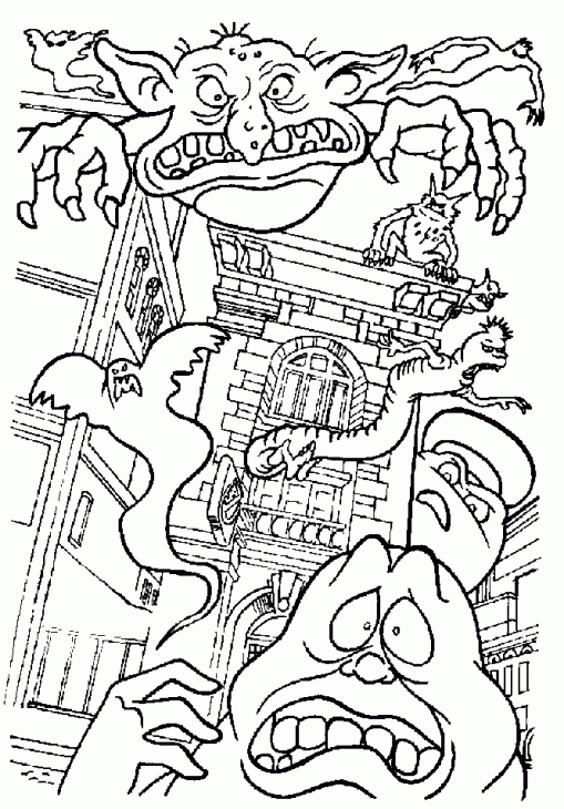 Ghost Busters Coloring Pages