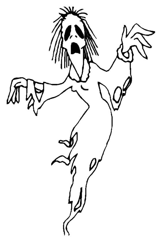 Ghost Coloring Pages