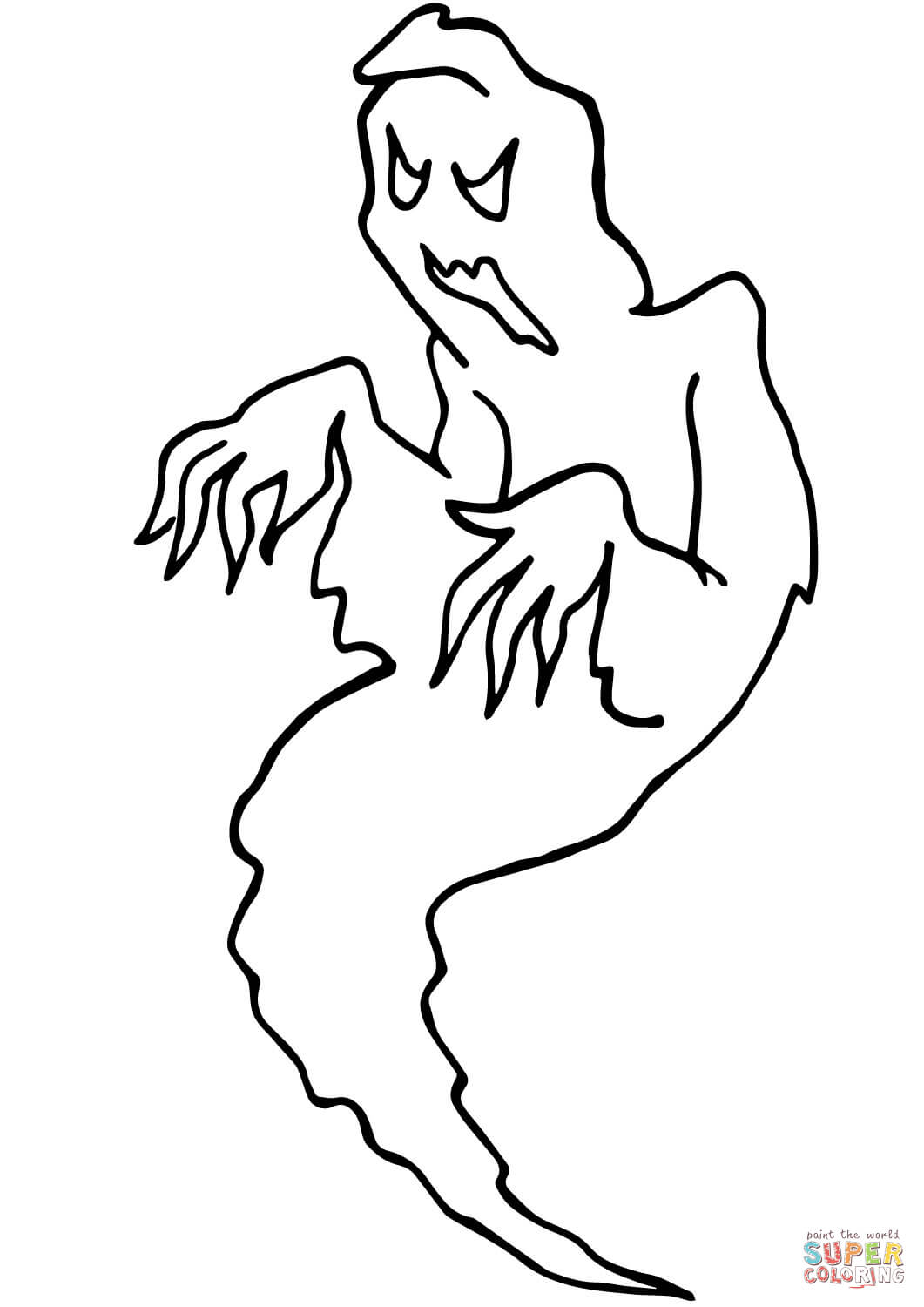 1061x1500 Pioneering Ghost Coloring Sheets Scary Hallowe