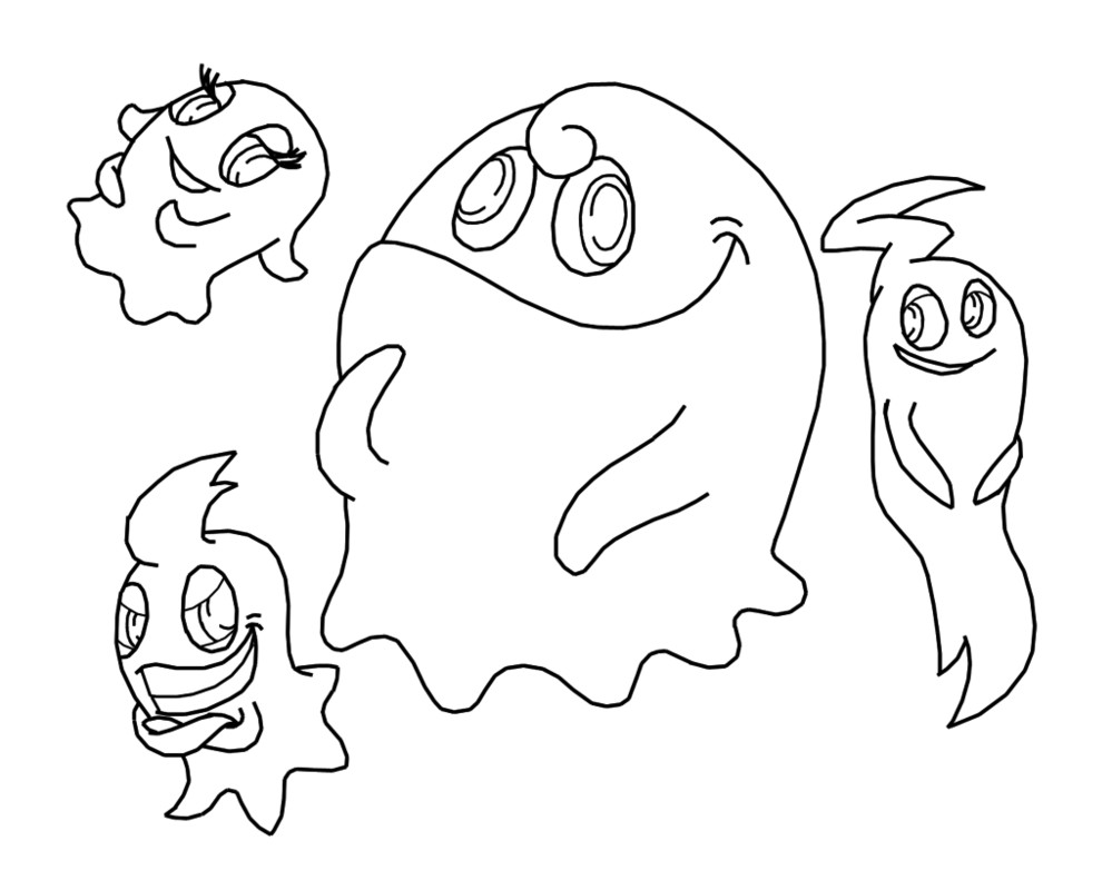999x800 Ghost Face Coloring Pages