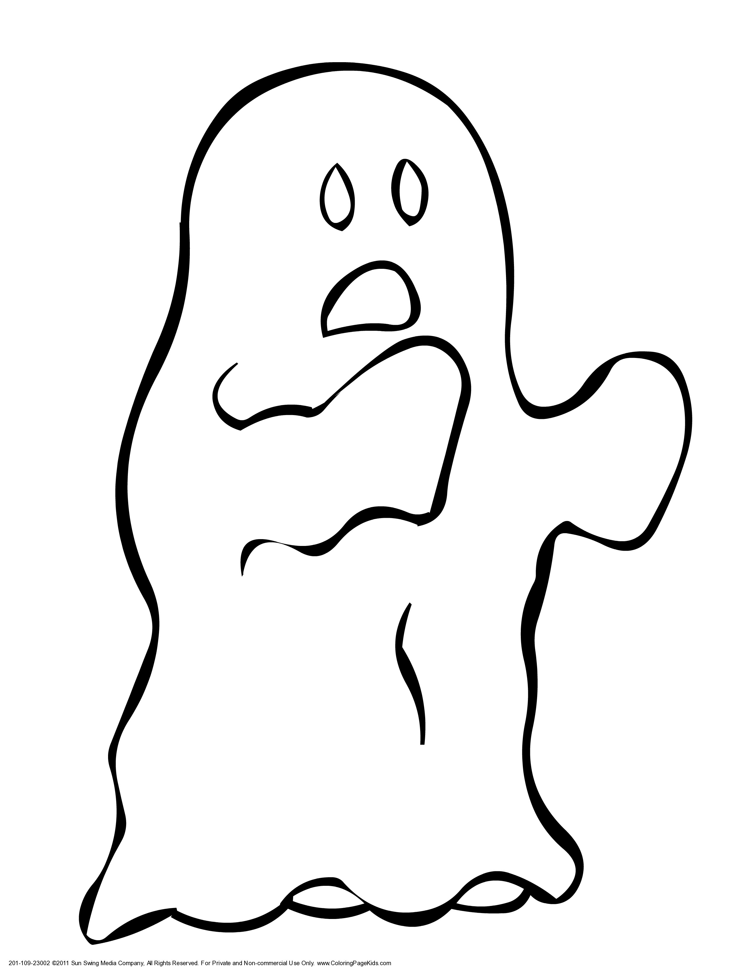 2550x3300 Free Printable Ghost Coloring Pages For Kids