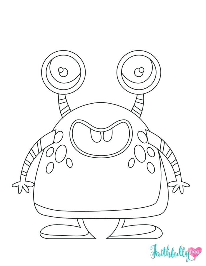 700x906 Coloring Pages For Halloween Free Free Coloring Pages Cute Monster