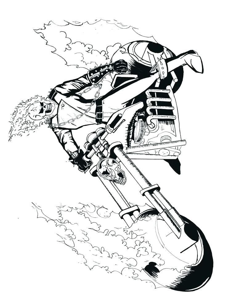 750x1000 Ghost Rider Coloring Sheets Ghost Rider Coloring Pages Ghost Rider