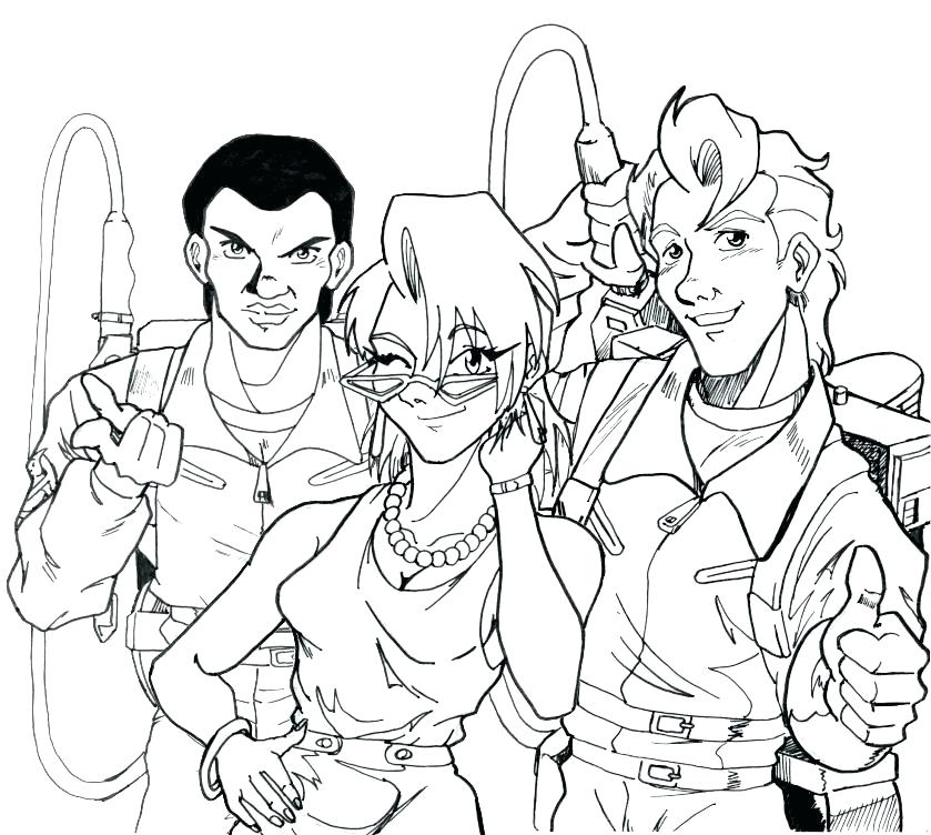 839x752 Ghostbuster Coloring Pages In Fact One Of The Best Parts No