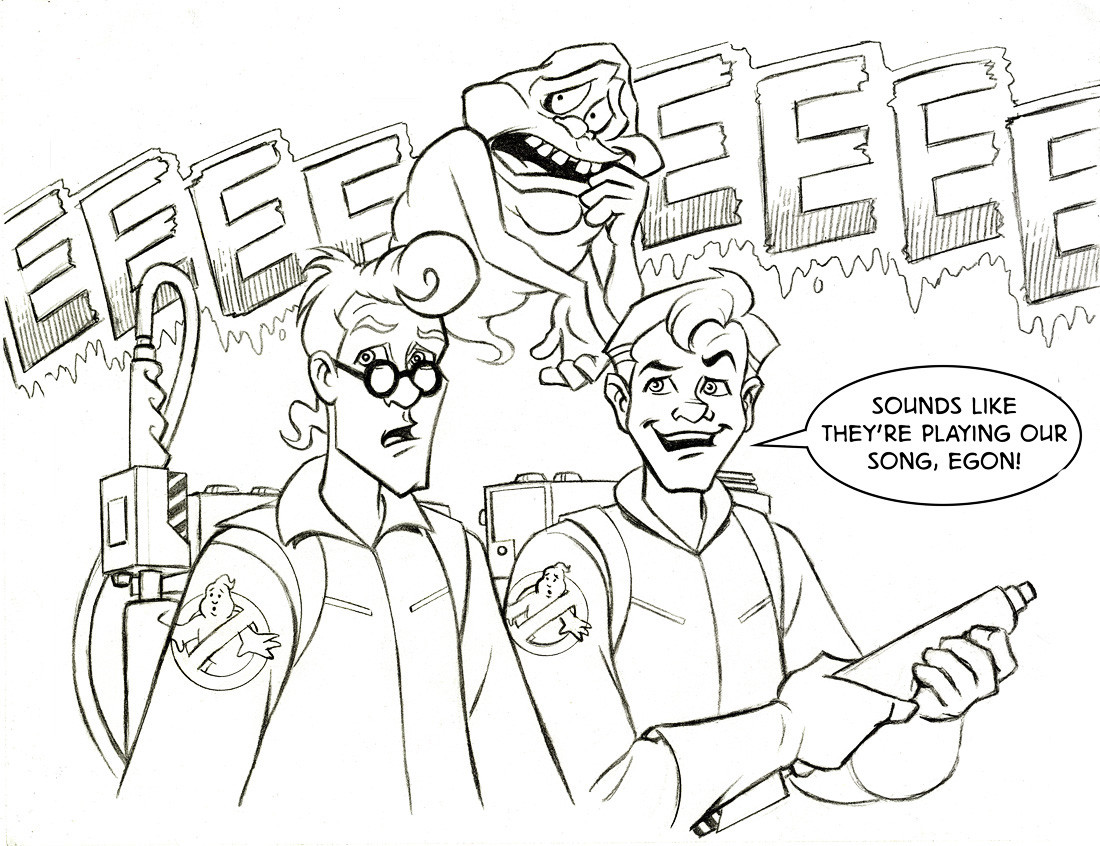 1100x846 Ghostbusters Car Coloring Pages
