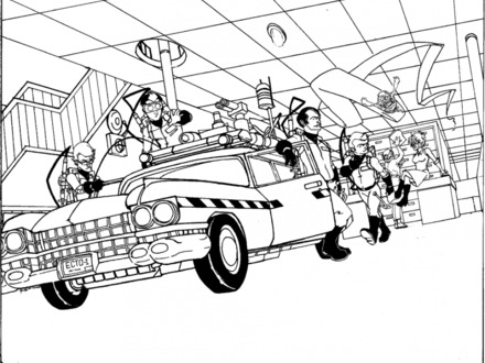 440x330 Slimer Coloring Pages, Ghostbuster Coloring Pages