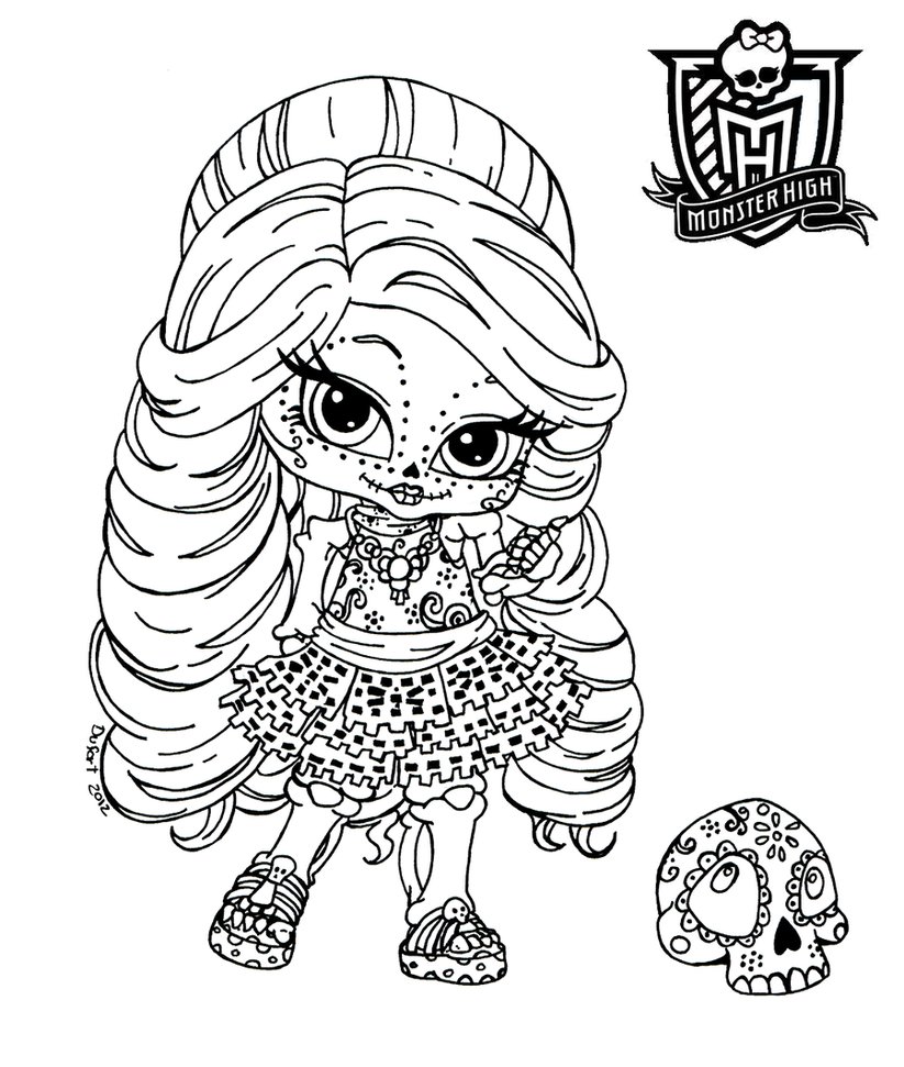 823x971 Monster High Coloring Pages Baby 400261