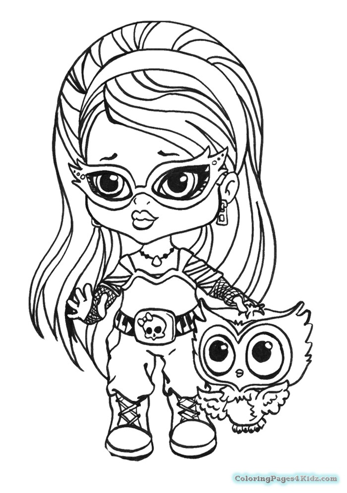 700x996 Monster High Coloring Pages Ghoulia Yelps Coloring Pages For Kids