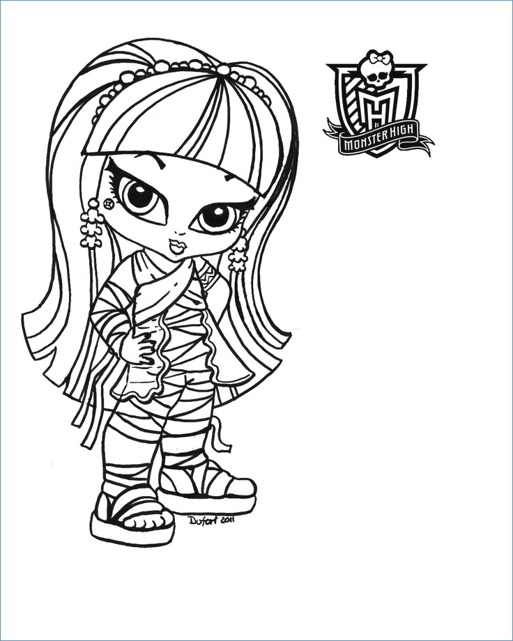736x920 Cleo De Nile And Ghoulia Yelps Monster High Coloring Page