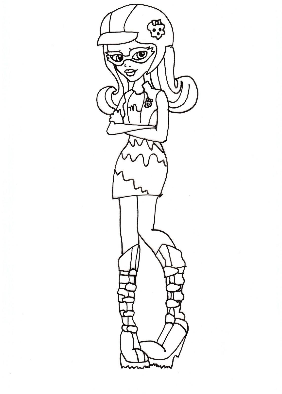 1144x1600 Free Printable Monster High Coloring Pages Ghoulia Coloring Sheet