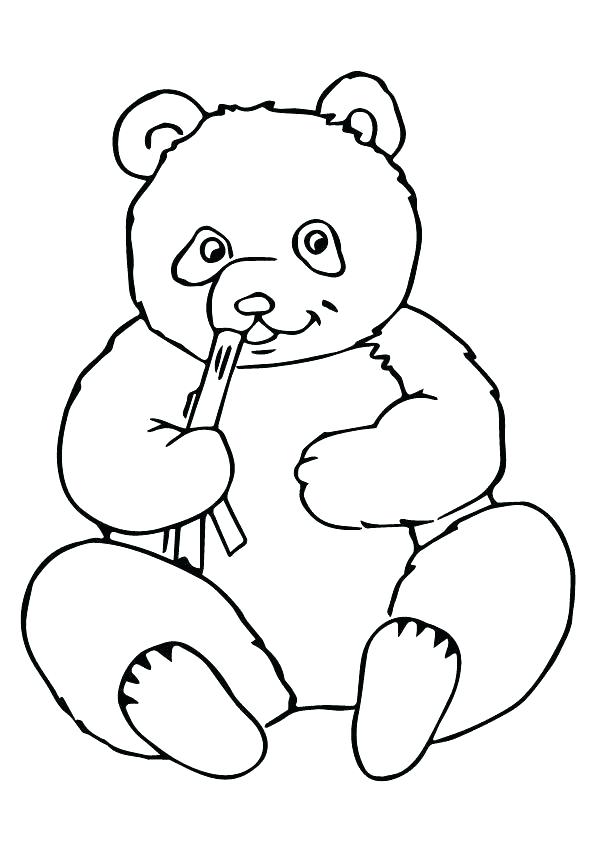 595x842 Captivating Giant Panda Coloring Page Coloring Pages Of Pandas