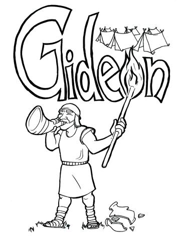 371x480 Gideon Coloring Page Children's Ministry Deals