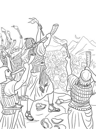 323x430 Gideon's Battle Against The Midianites Coloring Page Mfw
