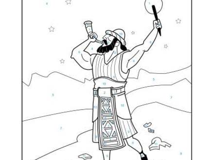 440x330 Gideon Bible Story Coloring Pages Sketch Coloring Page, Gideon