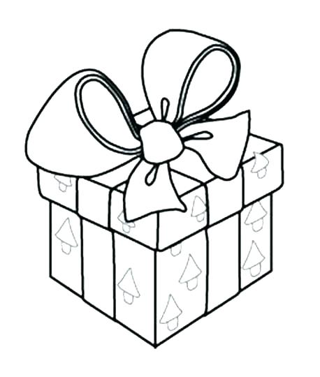 458x540 Christmas Gift Coloring Pages Free Presents Page Tags Present