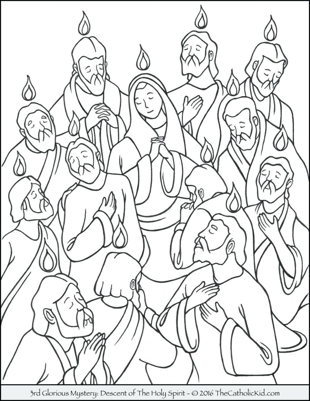 1024x1325 Coloring Page ~ Holy Spirit Coloring Pages Page The Descent