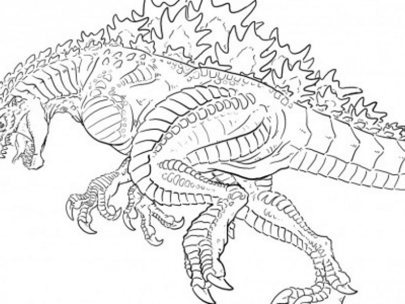 800x600 Godzilla Coloring Pages Get This Free Simple Godzilla Coloring