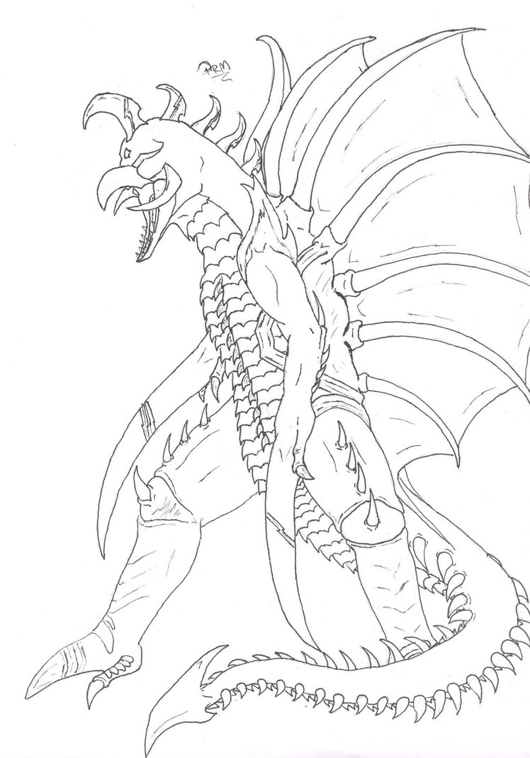 748x1069 Gigan Coloring Pages To Print Coloring For Kids 2018
