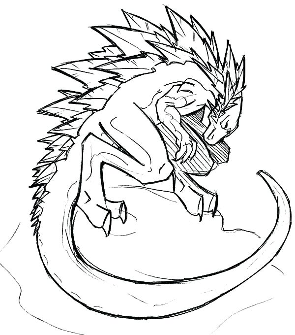 600x680 Godzilla Coloring Page Coloring Pages With Baby Godzilla Vs