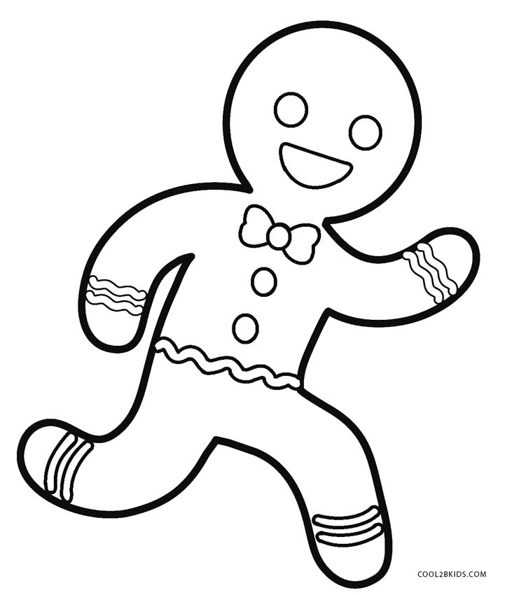 741x850 Gingerbread Man Coloring Pages Free Printable Gingerbread Man