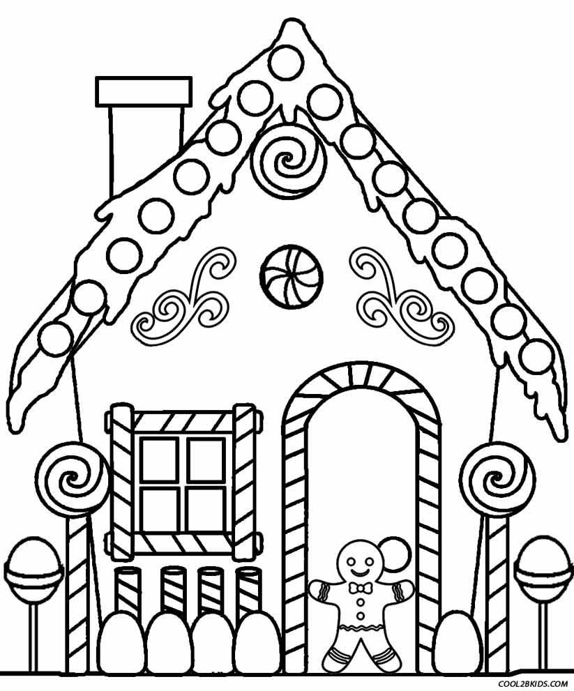 823x991 Gingerbread House Coloring Pages Patterns Printables Templates