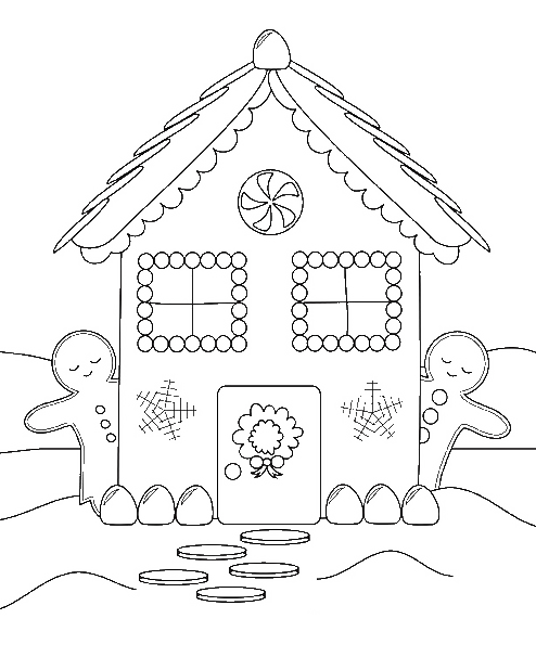 494x618 Home Of Gingerbread Coloring Pages