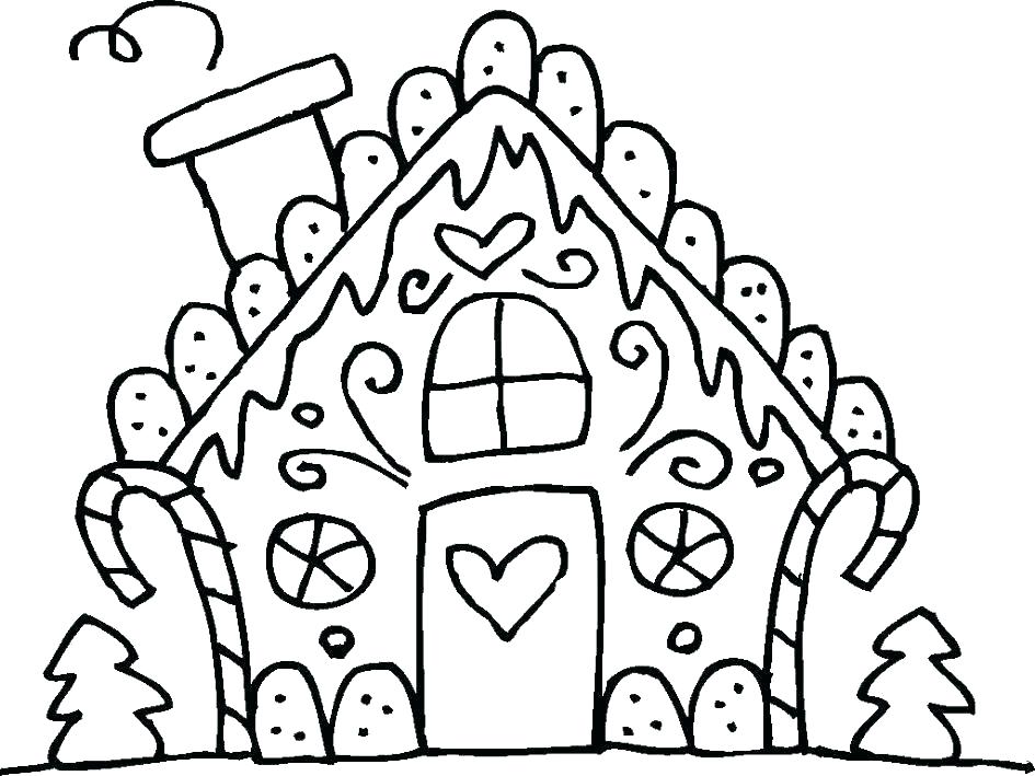 945x709 Gingerbread Girl Coloring Page