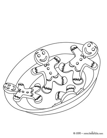 364x470 Gingerbread Man Coloring Pages