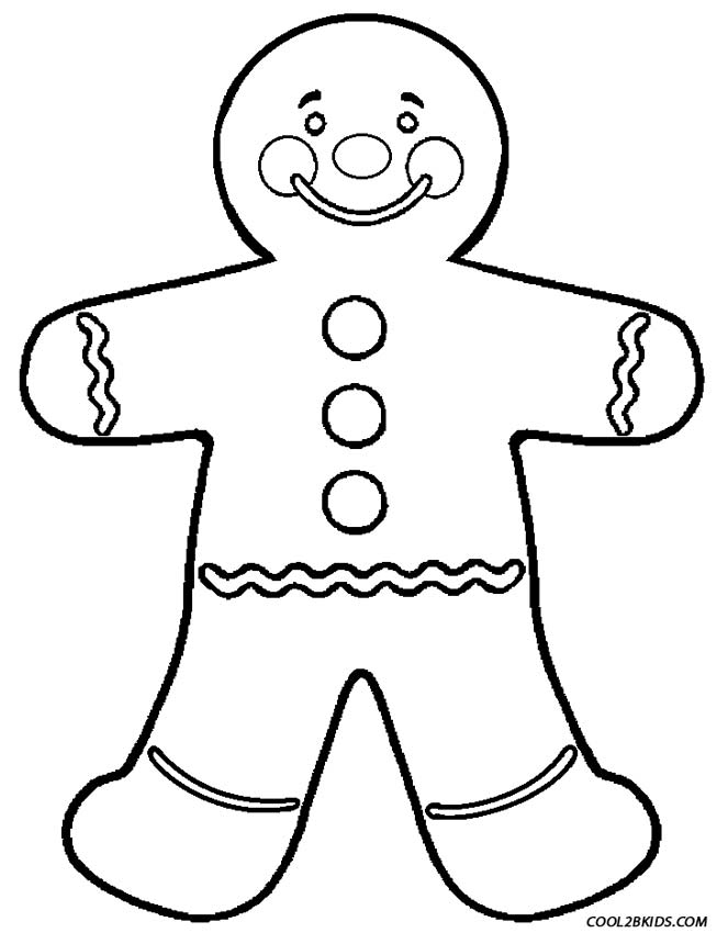 653x850 Gingerbread Man Coloring Pages Printable