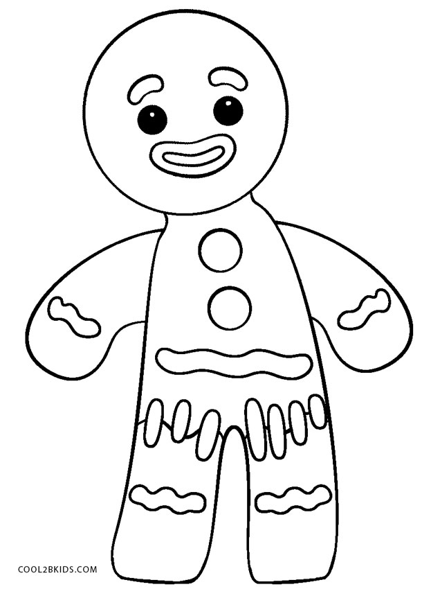 623x850 Shrek Gingerbread Man Coloring Pages