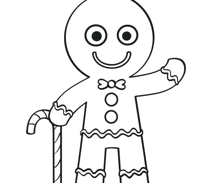 678x600 Coloring Pages Gingerbread Man