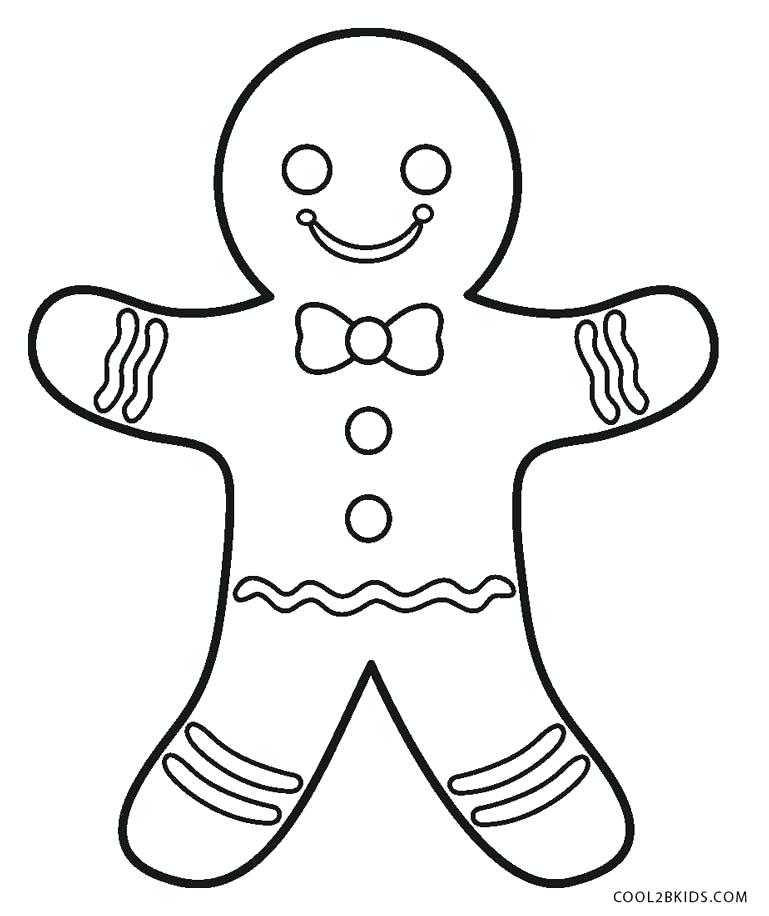 769x916 Gingerbread Coloring Pages Free Printable Gingerbread Man Coloring