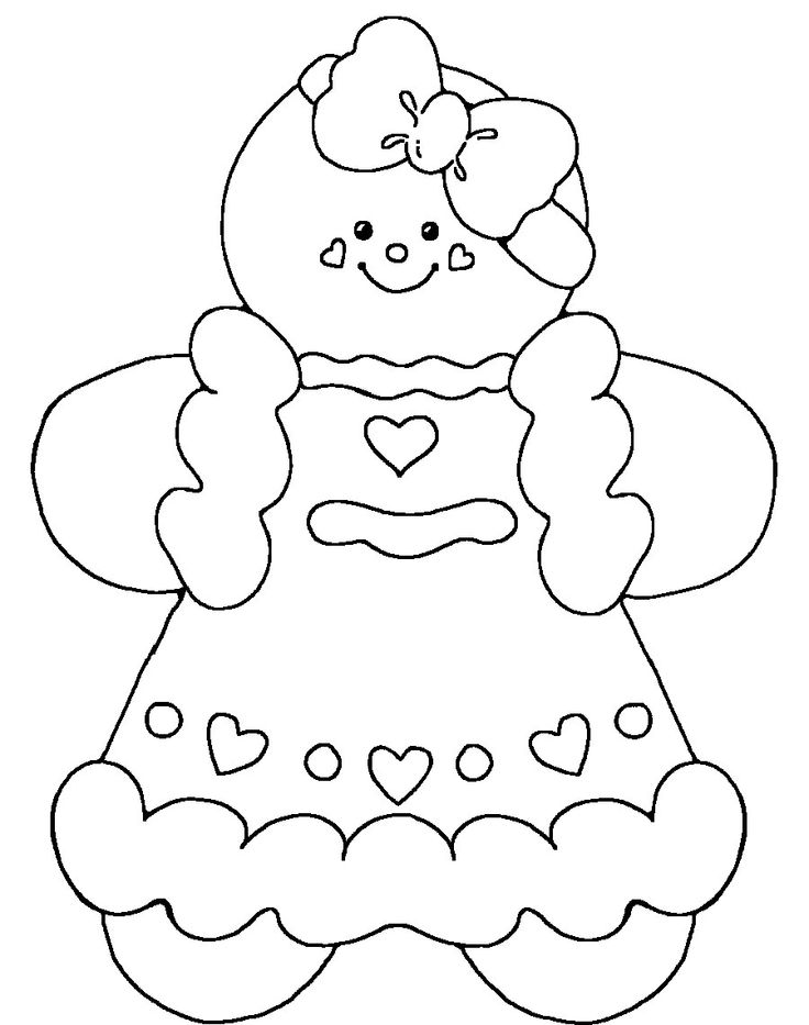 Gingerbread Couple Coloring Pages