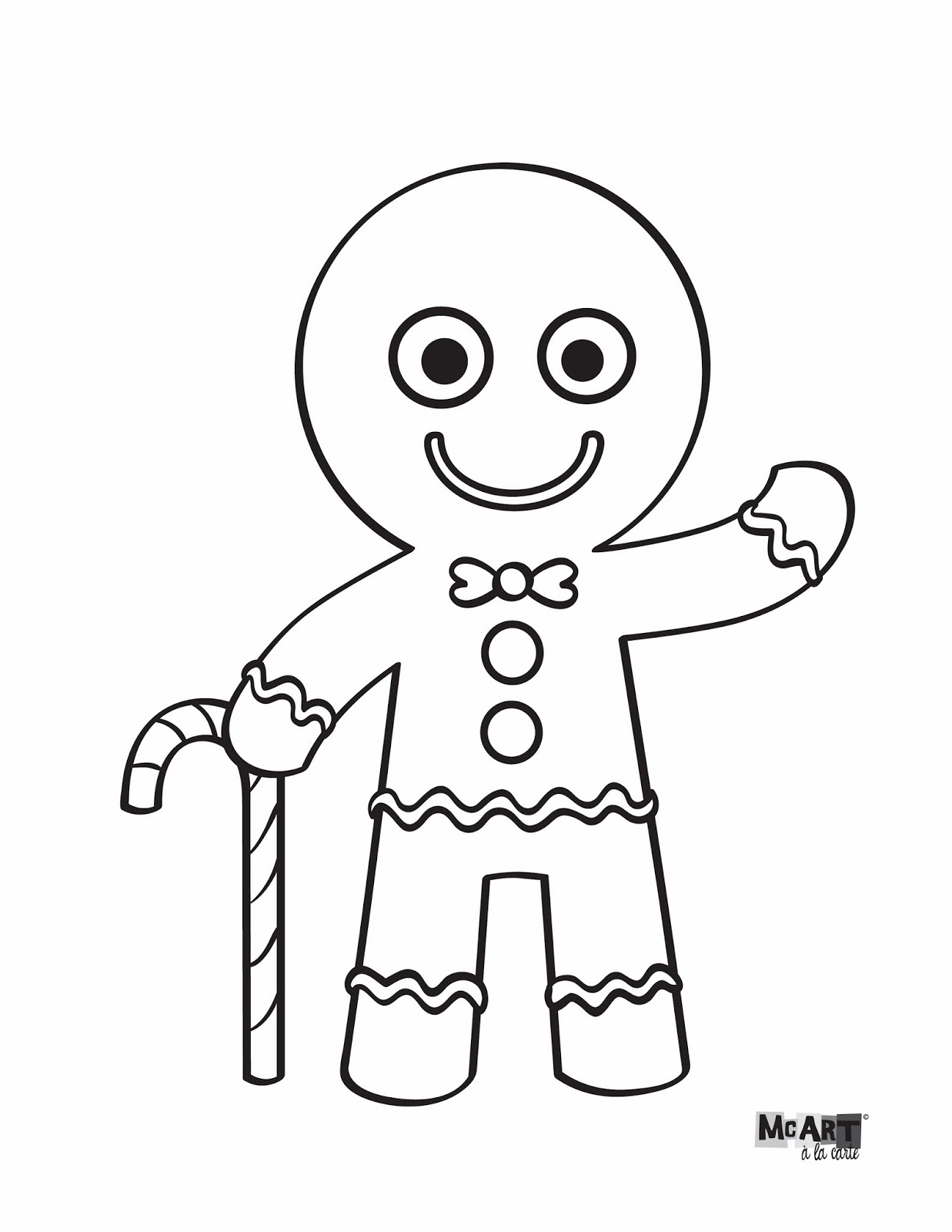 1237x1600 Gingerbread Man Coloring Pages