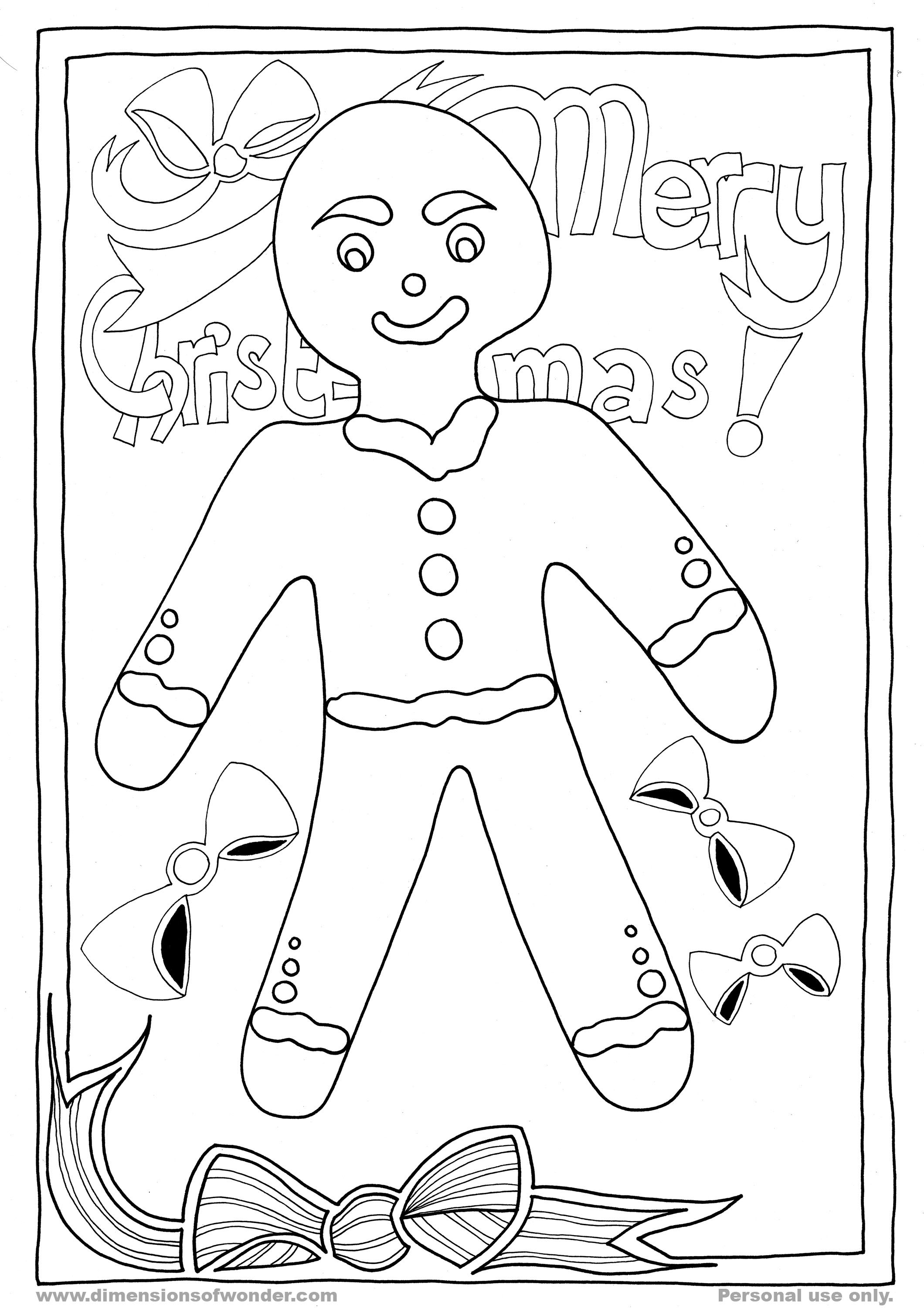 2120x3000 Christmas Printables Gingerbread Man Coloring Pages
