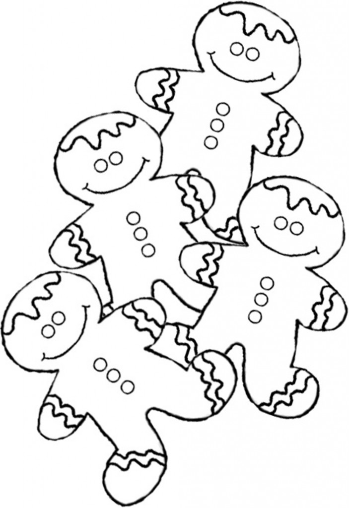703x1024 Gingerbread Family Coloring Pages