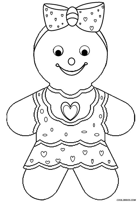 582x850 Printable Gingerbread House Coloring Pages For Kids Cool2bkids