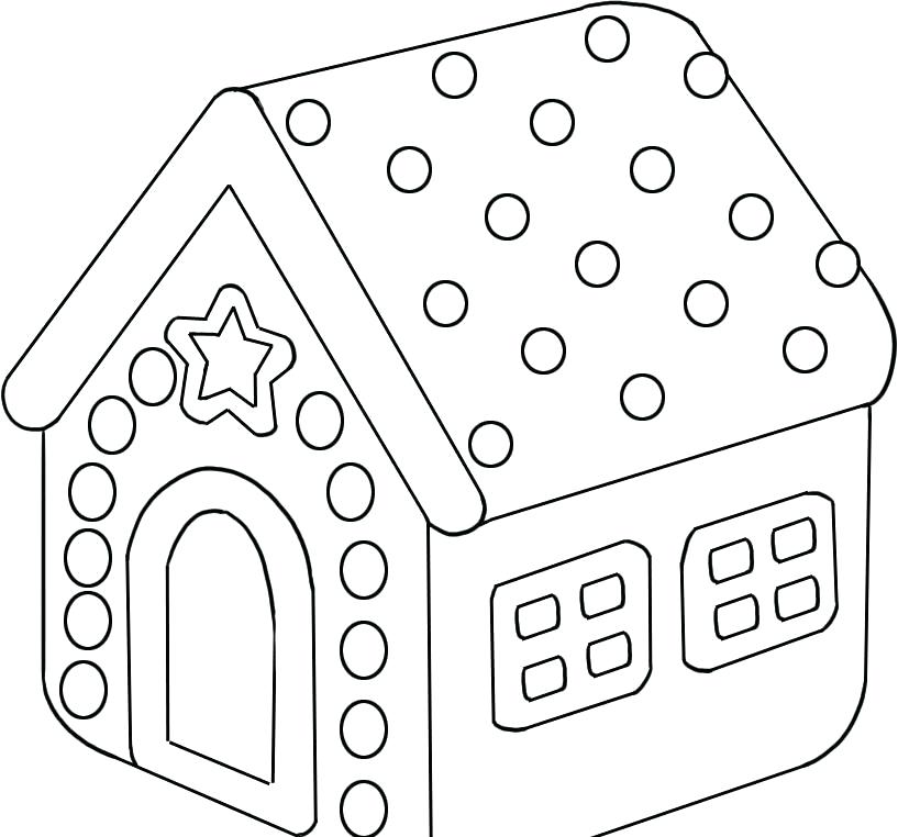 817x762 Candy Picture To Color Gingerbread House Candy Coloring Pages Mm
