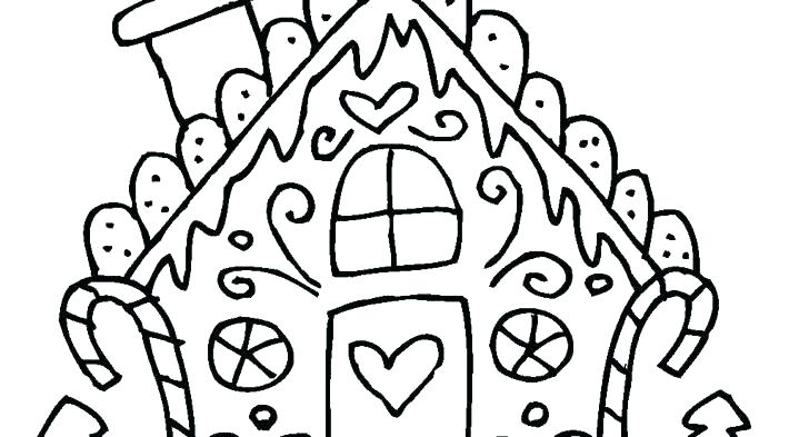 728x393 Coloring Pages Of Gingerbread Houses Christmas Colouring Pages